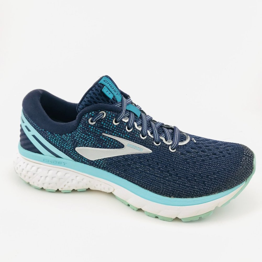 Womens Brooks Ghost 11 Running Shoes Sz 6.5 B Blue Teal in EXCELLENT Condition!